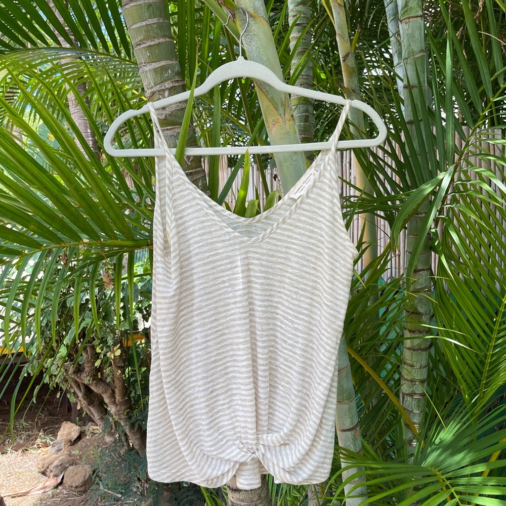 COPY - Striped Front Knot Tank